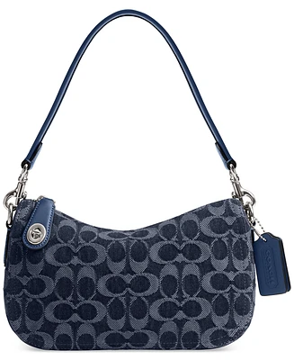 Coach Small Swinger Bag in Signature Denim