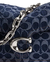 Coach Small Chain Tabby Shoulder Bag in Signature Denim