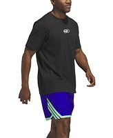adidas Men's Pick Up Game Graphic Crewneck T-Shirt
