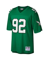 Men's Mitchell & Ness Reggie White Kelly Green Philadelphia Eagles Big and Tall 1990 Retired Player Replica Jersey