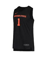 Men's Nike #1 Black Oregon State Beavers Replica Basketball Jersey