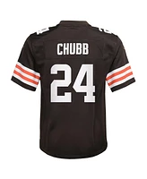 Nike Big Boys and Girls`Nick Chubb Cleveland Game Jersey