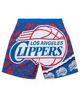 Mitchell & Ness Men's Royal La Clippers Jumbotron 2.0 Sublimated Shorts