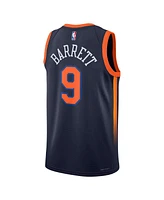 Men's Jordan Rj Barrett Navy New York Knicks Swingman Jersey - Statement Edition