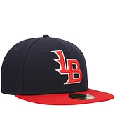 Men's New Era Navy Louisville Bats Authentic Collection Team Alternate 59FIFTY Fitted Hat