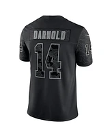 Men's Nike Sam Darnold Black Carolina Panthers Rflctv Limited Jersey