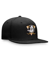 Fanatics Men's Black Anaheim Ducks Team Logo Fitted Hat