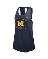 Jordan Women's Navy Michigan Wolverines Primetime Open Back Tank Top