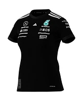 Adidas Women's Black Mercedes-amg Petronas F1 Team Driver Wear Replica Top