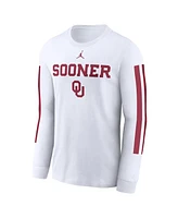 Jordan Men's White Oklahoma Sooners Local Spirit Slogan Long Sleeve T-Shirt