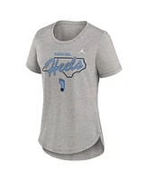 Jordan Women's Heather Gray North Carolina Tar Heels Local Campus Location Mantra Tri-Blend T-Shirt