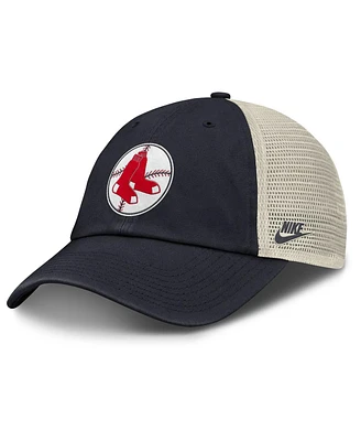 Nike Men's Navy/Natural Boston Red Sox Cooperstown Collection Club Trucker Adjustable Hat