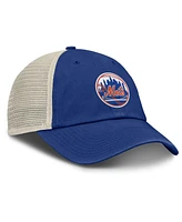 Nike Men's Royal/Natural New York Mets Cooperstown Collection Club Trucker Adjustable Hat