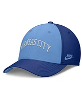 Nike Men's Royal/Light Blue Kansas City Royals Rise Swoosh Performance Flex Hat