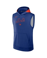 Nike Men's Royal New York Mets Authentic Collection Performance Sleeveless Pullover Hoodie