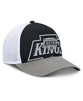 Fanatics Men's Black/Silver Los Angeles Kings Authentic Pro A-Frame Rink Adjustable Hat