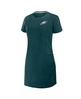 Fanatics Women's Midnight Green Philadelphia Eagles Level Up Relaxed Fit Drape Dress