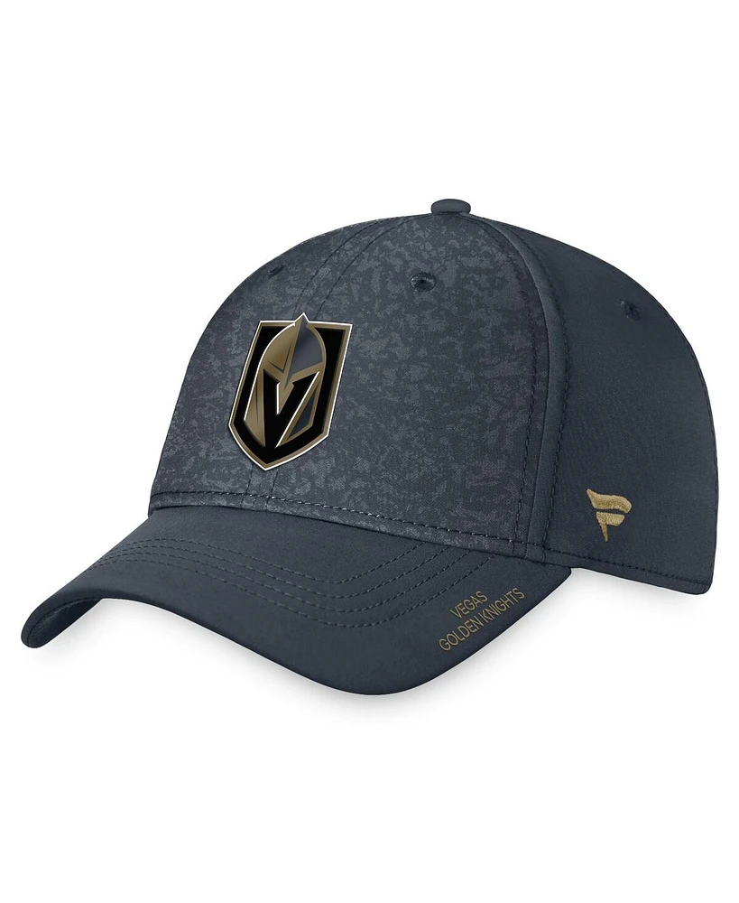 Fanatics Men's Charcoal Vegas Golden Knights Authentic Pro Rink Flex Hat