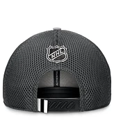 Fanatics Men's Gray New Jersey Devils Authentic Pro Home Ice Trucker Adjustable Hat