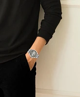 Lacoste Men's Le Croc Silver Tone Stainless Steel Bracelet Watch, 43mm