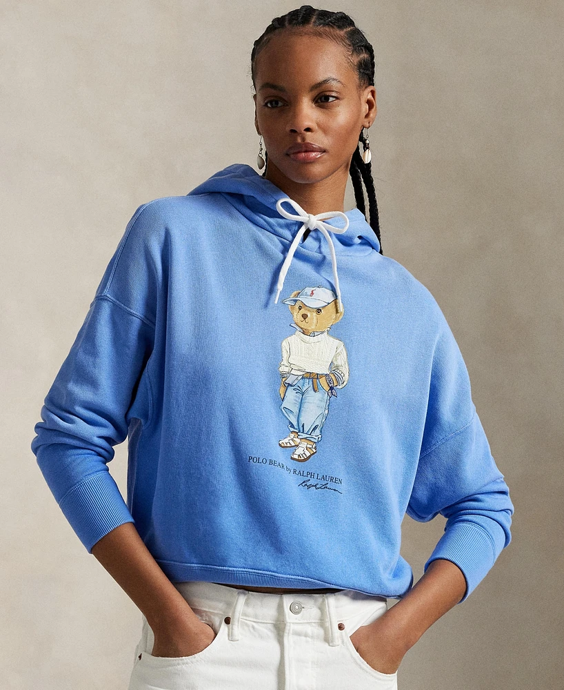 Polo Ralph Lauren Women's Bear Fleece Hoodie Sweatshirt