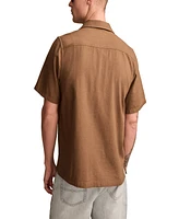 Lucky Brand Men's Embroidered Camp Collar Shirt