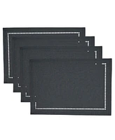 Saro Lifestyle Laser-Cut Hemstitch Placemat, Set of 4