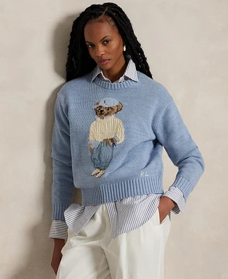 Polo Ralph Lauren Women's Bear Crewneck Sweater