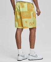 Mode of One Men's Photoreal Collage Pull-On Shorts, Exclusively at Macy's