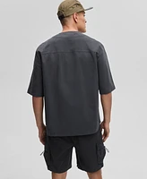 Mode of One Men's Washed Crinkle Baseball Jersey, Exclusively at Macy's