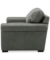 Radley Roll Arm 61" Leather Loveseat, Exclusively at Macy's