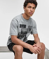 Mode of One Men's Relaxed-Fit Photo Collage Graphic T-Shirt, Exclusively at Macy's