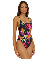 Trina Turk Women's Poolside Tie-Back One-Piece Swimsuit