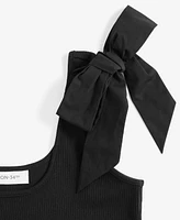 On 34th Women's Ribbed Bow-Shoulder Tank Top, Exclusively at Macy's