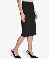 Halston Women's Button-Front Pencil Skirt