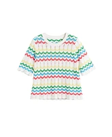 Chinti and Parker Women's & Cotton Chevron Stitch T-Shirt
