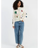 Chinti and Parker Women's & Peanuts Vacation Cardigan