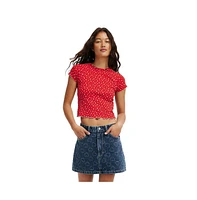 Cotton On Women's Original Denim Mini Skirt