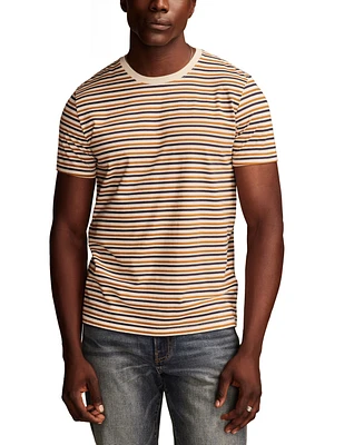 Lucky Brand Men's Supima Stripe Crew T-Shirt