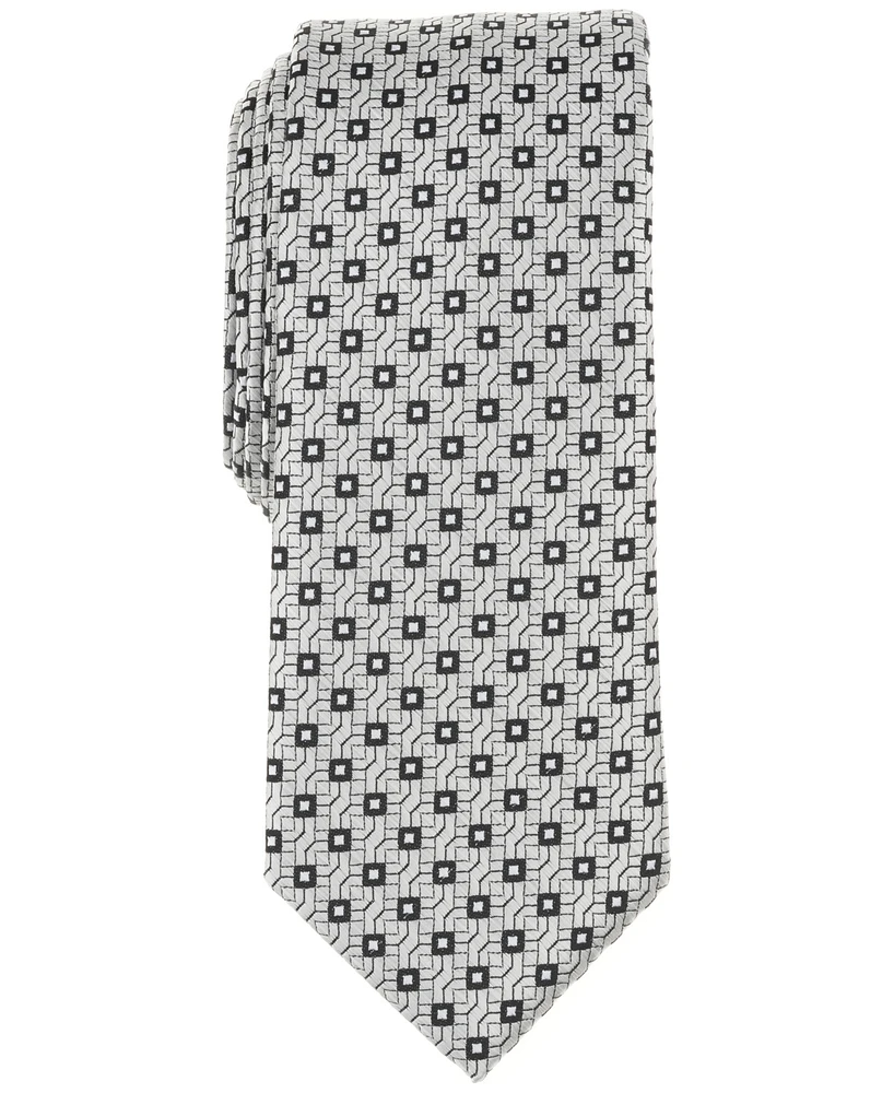 Alfani Men's Alene Slim Geometric Print Tie, Exclusively at Macy's