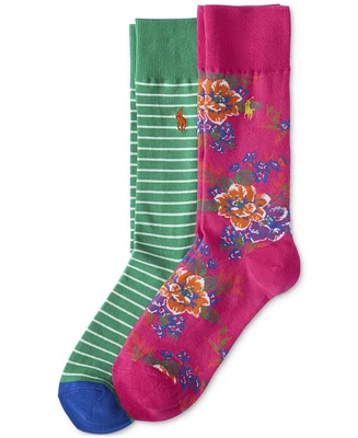 Polo Ralph Lauren Men's 2-Pk. Floral Slack Socks