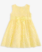 Blueberi Boulevard Baby Girls Daisy-Trim Eyelet Sundress