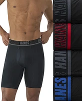 Hanes Men's 4pk. Ultimate Support Long-Leg Boxer Brief Underwear