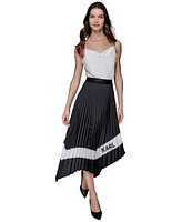 Karl Lagerfeld Paris Women's Pleated Midi Skirt