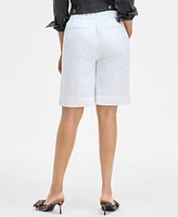 On 34th Women's Linen-Blend Pull-On Shorts, Exclusively at Macy's