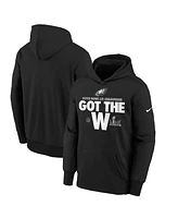 Nike Big Boys and Girls Black Philadelphia Eagles Super Bowl Lix Champions Parade Pullover Hoodie