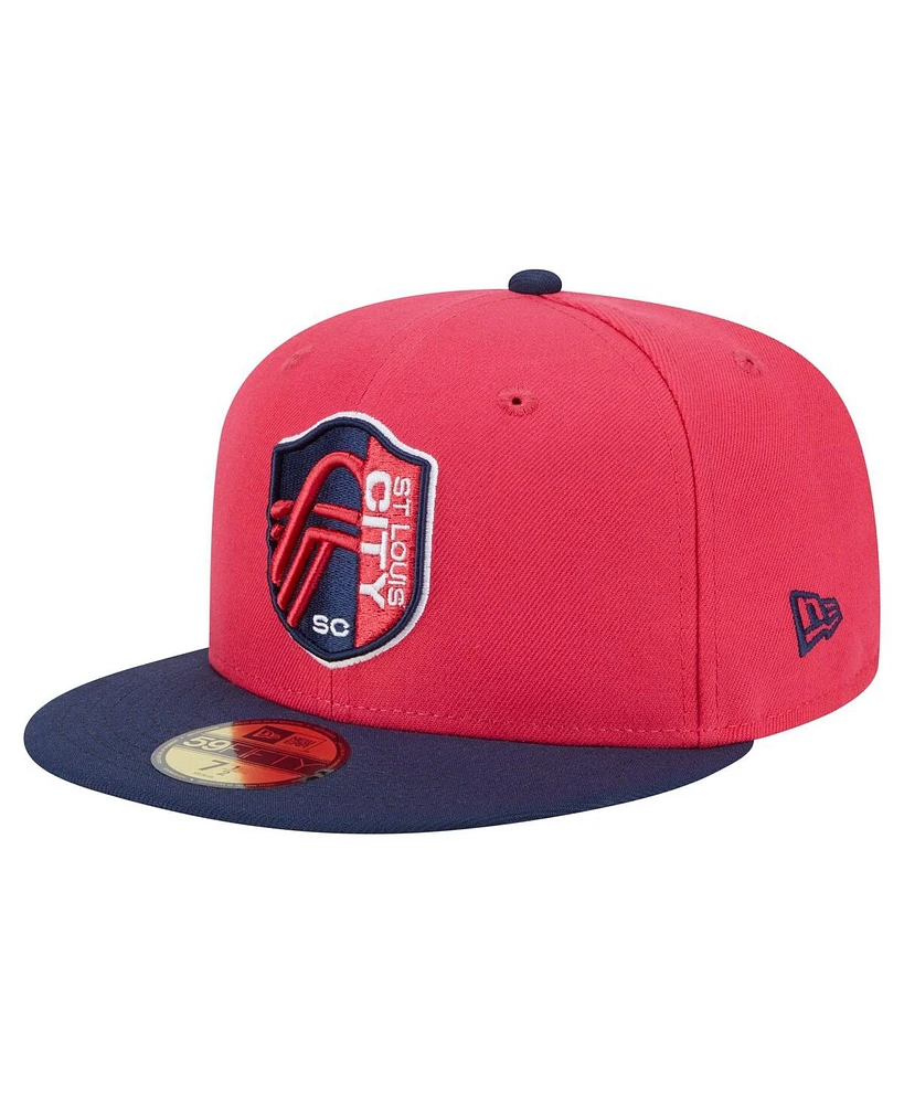 New Era Men's Red St. Louis City Sc 2025 Kickoff 59FIFTY Fitted Hat