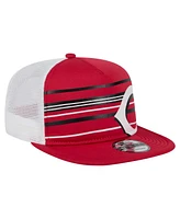 New Era Men's Red Cincinnati Reds 9FIFTY A-Frame Trucker Snapback Hat