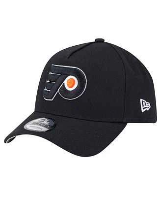 New Era Men's Black Philadelphia Flyers Core A-Frame 9FORTY Adjustable Hat