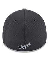 New Era Men's Gray/Navy Los Angeles Dodgers 2025 Batting Practice 39THIRTY Flex Hat